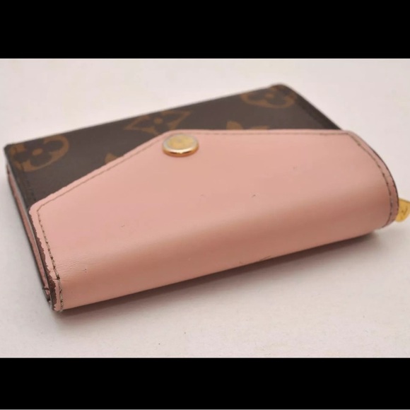❤️Louis Vuitton Monogram Portefeuille Zoe Brown and Pink Wallet RARE!!! - Picture 5 of 15